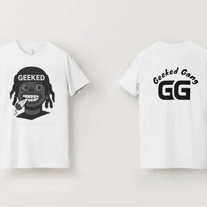 White Geeked Gang Graphic T-Shirt